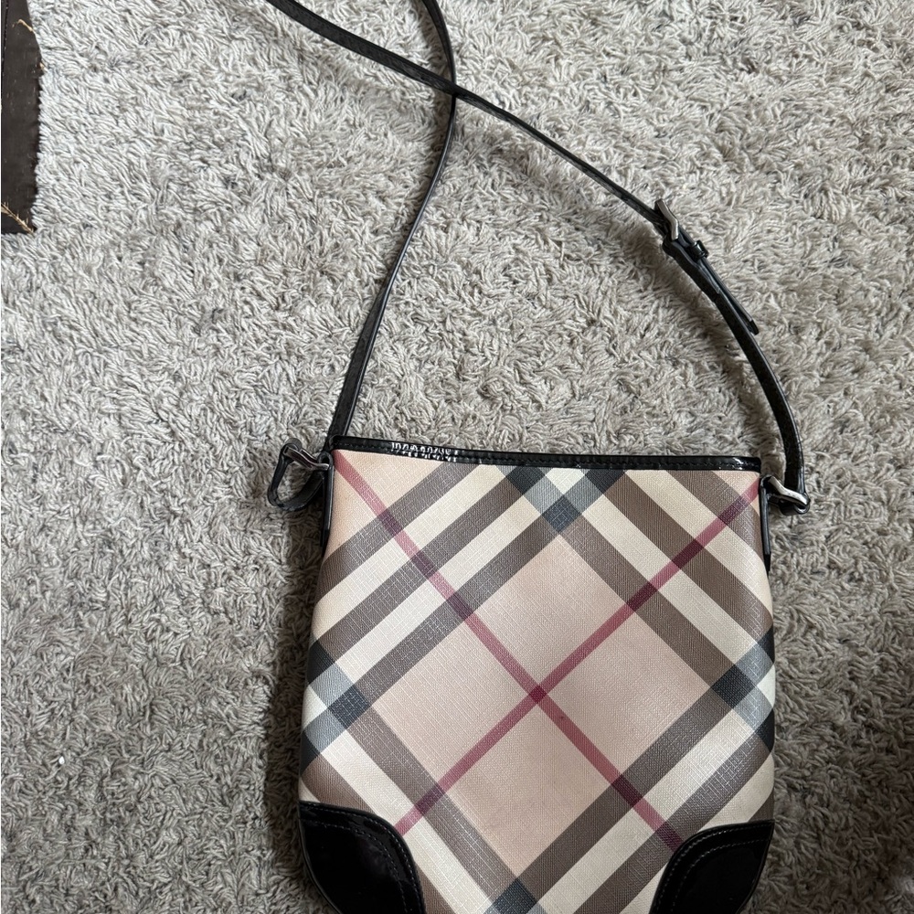 Nova Check BurberryCrossbody Bag - Picture 2 of 9